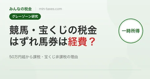 競馬・宝くじ・ギャンブルの税金はどうなっている?